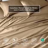 650 Thread Count Egyptian Cotton Bed Sheets - Sateen Weave