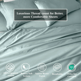 650 Thread Count Egyptian Cotton Bed Sheets - Sateen Weave