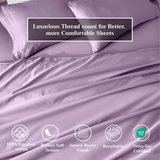 650 Thread Count Egyptian Cotton Bed Sheets - Sateen Weave