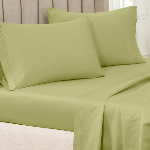 100% Egyptian Cotton 650 Thread Count Solid Pillowcase Set