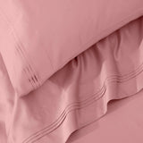 100% Egyptian Cotton 650 Thread Count Solid Pillowcase Set