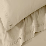 100% Egyptian Cotton 650 Thread Count Solid Pillowcase Set