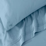 100% Egyptian Cotton 650 Thread Count Solid Pillowcase Set