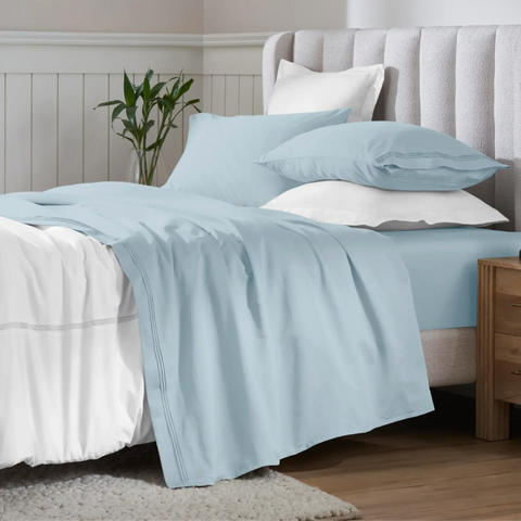 650 Thread Count Egyptian Cotton Bed Sheets - Sateen Weave