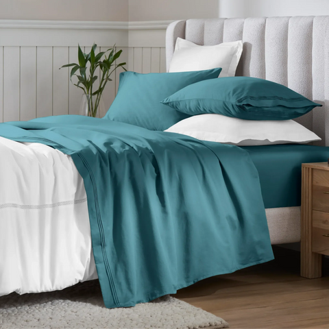 650 Thread Count Egyptian Cotton Bed Sheets - Sateen Weave