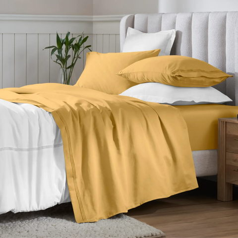 Egyptian Cotton Sateen Sheet Set 650 Thread Count