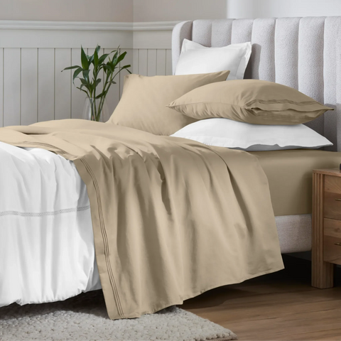 Egyptian Cotton Sateen Sheet Set 650 Thread Count