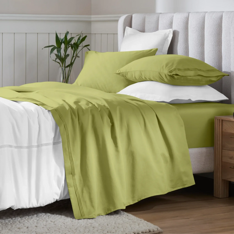 Egyptian Cotton Sateen Sheet Set 650 Thread Count