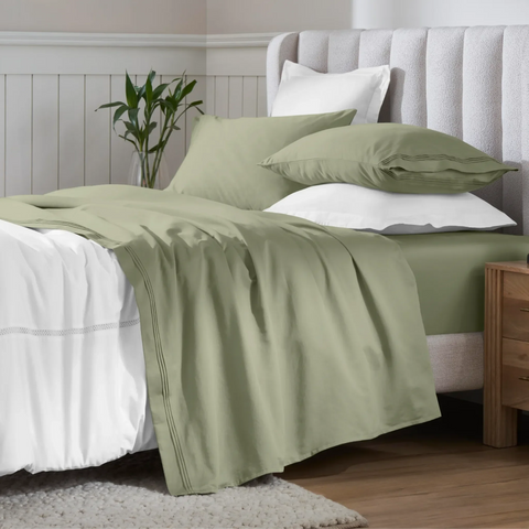 Egyptian Cotton Sateen Sheet Set 650 Thread Count