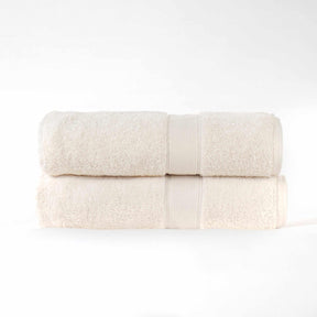 Organic Solid  650 GSM 2 Pieces Bath Sheet Set
