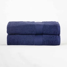 Organic Solid  650 GSM 2 Pieces Bath Sheet Set