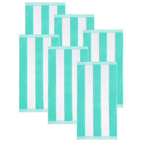 Cabana Stripe Oversized Cotton Beach Towel Set Of 2,4,6