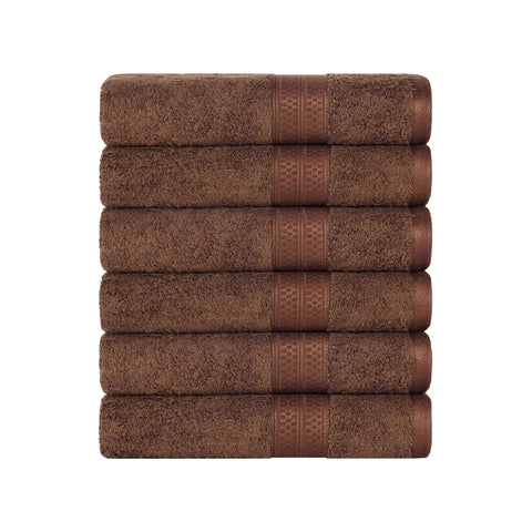 Rayon from Bamboo Ultra-Plush Heavyweight 6 Piece Hand Towel Set