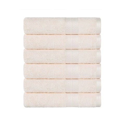 Rayon from Bamboo Ultra-Plush Heavyweight 6 Piece Hand Towel Set