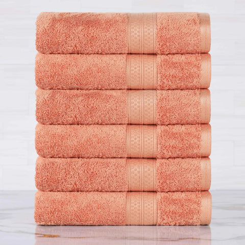 Rayon from Bamboo Ultra-Plush Heavyweight 6 Piece Hand Towel Set