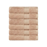 Rayon from Bamboo Ultra-Plush Heavyweight 6 Piece Hand Towel Set