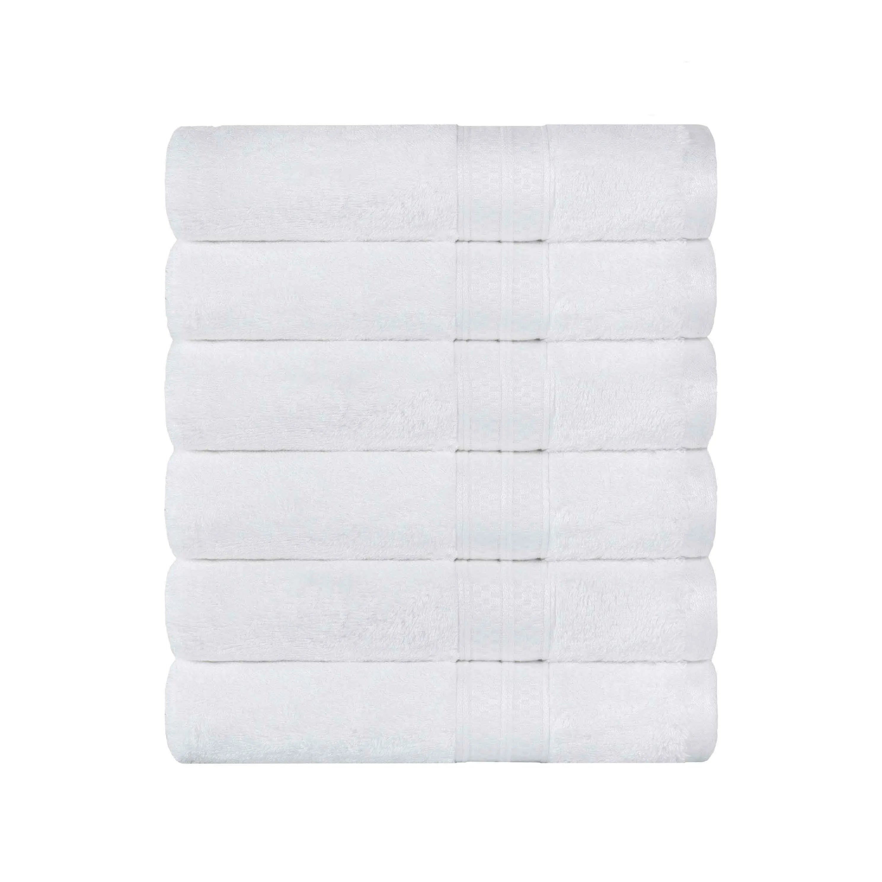 Rayon from Bamboo Ultra-Plush Heavyweight 6 Piece Hand Towel Set