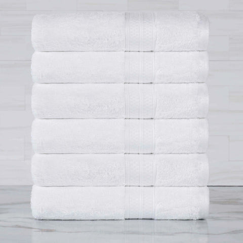 Rayon from Bamboo Ultra-Plush Heavyweight 6 Piece Hand Towel Set