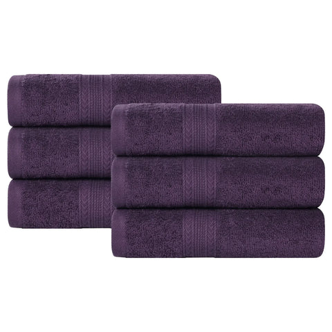 Eco-Friendly Ring-Spun Cotton 6-Piece Hand Towel Set