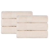 Eco-Friendly Ring-Spun Cotton 6-Piece Hand Towel Set
