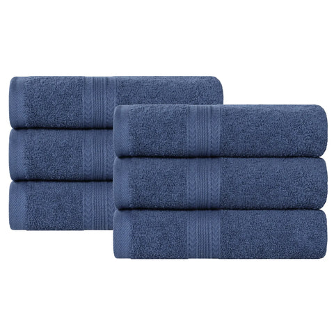 Eco-Friendly Ring-Spun Cotton 6-Piece Hand Towel Set