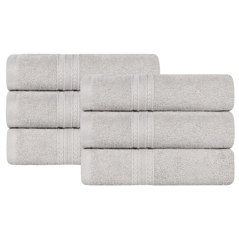 Eco-Friendly Ring-Spun Cotton 6-Piece Hand Towel Set