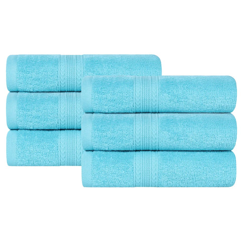 Eco-Friendly Ring-Spun Cotton 6-Piece Hand Towel Set