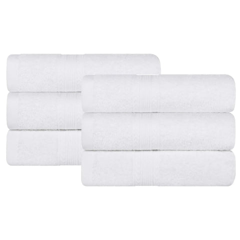 Eco-Friendly Ring-Spun Cotton 6-Piece Hand Towel Set