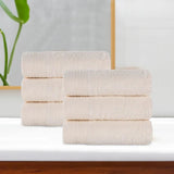 Rayon from Bamboo Eco-Friendly Fluffy Solid Hand Towel Set of 6