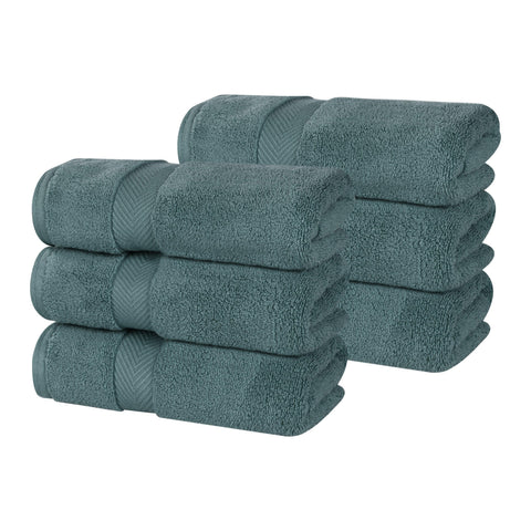 6 Piece Hand Towel Set Zero Twist Cotton Soft Absorbent
