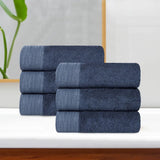 Rayon from Bamboo Eco-Friendly Fluffy Solid Hand Towel Set of 6