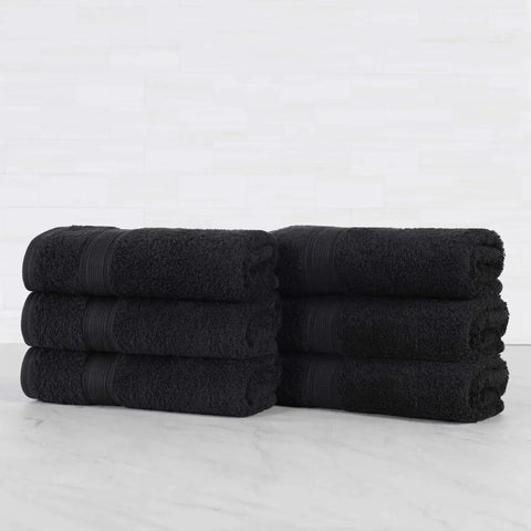 Oregon Organic Cotton Medium Weight Solid Hand Towel, Set of 6