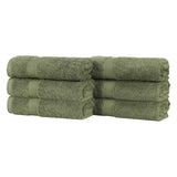 Oregon Organic Cotton Medium Weight Solid Hand Towel, Set of 6
