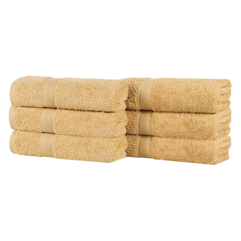 Oregon Organic Cotton Medium Weight Solid Hand Towel, Set of 6