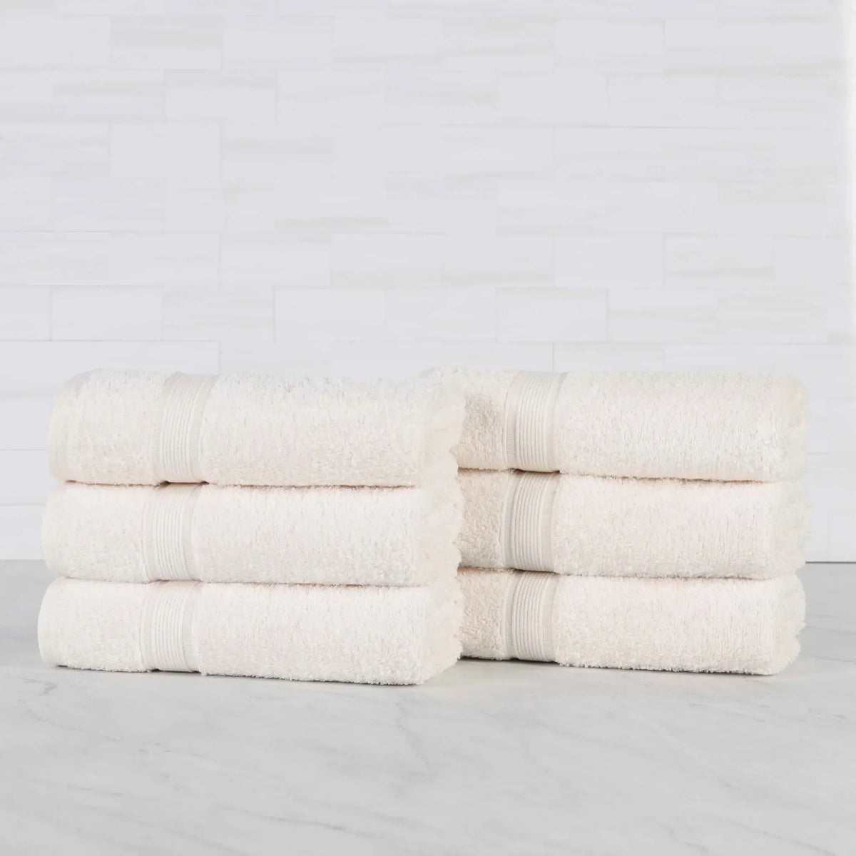 Oregon Organic Cotton Medium Weight Solid Hand Towel, Set of 6