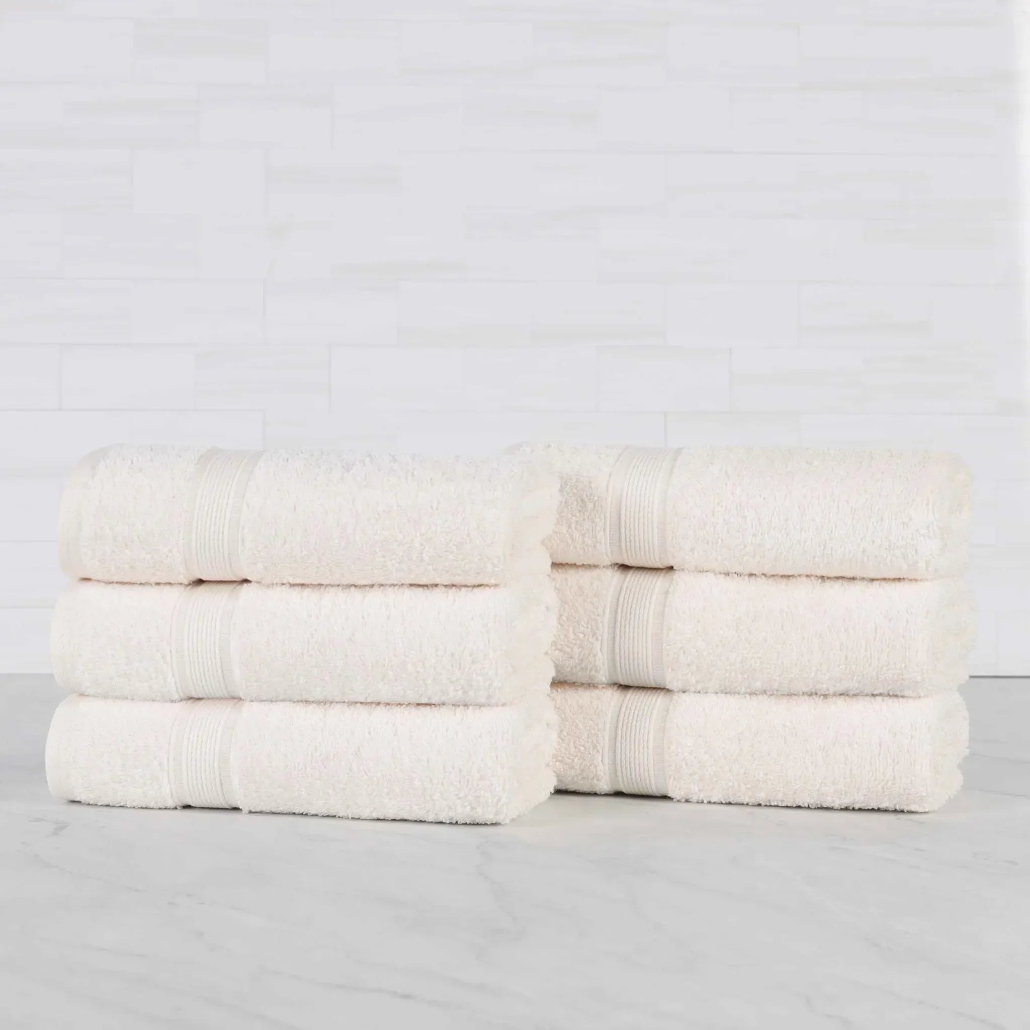 Oregon Organic Cotton Medium Weight Solid Hand Towel, Set of 6