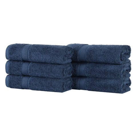 Oregon Organic Cotton Medium Weight Solid Hand Towel, Set of 6