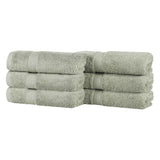 Oregon Organic Cotton Medium Weight Solid Hand Towel, Set of 6