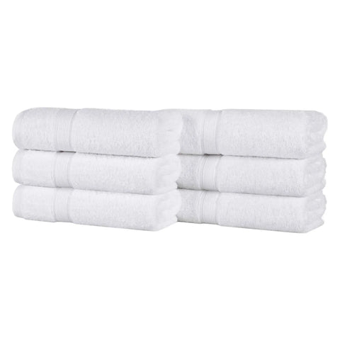 Oregon Organic Cotton Medium Weight Solid Hand Towel, Set of 6