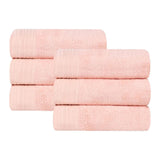 Rayon from Bamboo Eco-Friendly Fluffy Solid Hand Towel Set of 6