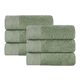 Rayon from Bamboo Eco-Friendly Fluffy Solid Hand Towel Set of 6