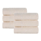 Rayon from Bamboo Eco-Friendly Fluffy Solid Hand Towel Set of 6
