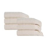 Rolla Cotton Geometric Jacquard Plush Absorbent Hand Towel Set of 6