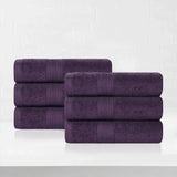 Eco-Friendly Ring-Spun Cotton 6-Piece Hand Towel Set