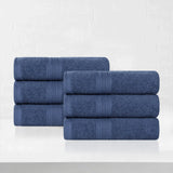 Eco-Friendly Ring-Spun Cotton 6-Piece Hand Towel Set