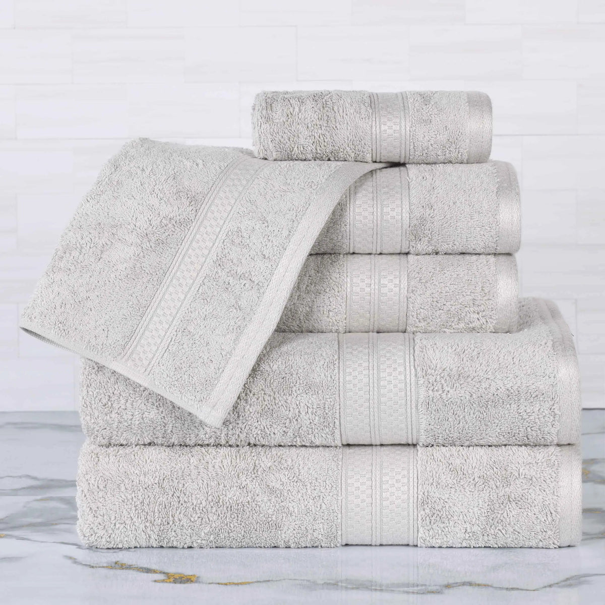 Rayon from Bamboo Ultra-Plush Towel Set – 6-Piece Heavyweight