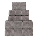 Zero Twist Cotton Waffle Towel Set 6-Piece - Napa