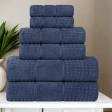 Zero Twist Cotton Waffle Towel Set 6-Piece - Napa