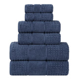 Zero Twist Cotton Waffle Towel Set 6-Piece - Napa