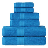 Eco-Friendly Ring-Spun Cotton 6-Piece Towel Set